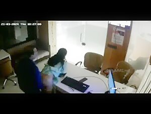 Beautiful Indian Secretary Fucked by Manager in Office CCTV Cam Recorded Full Viral Video MMS 2 of 4